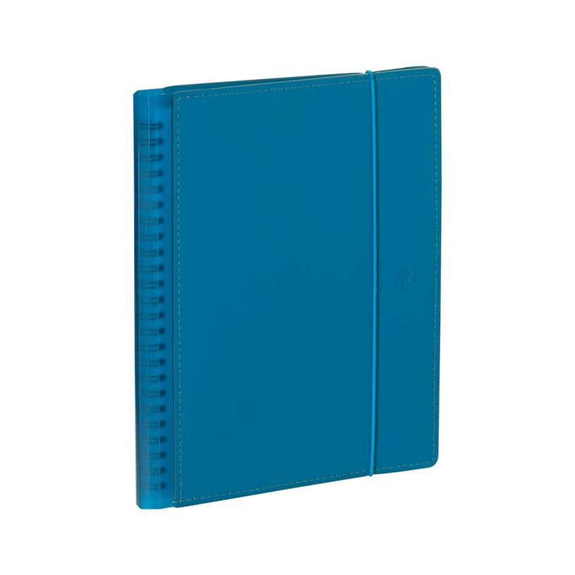 3147280266140-Agenda spiralé à élastique My Fab - 1 semaine sur 2 pages - 15 x 21 cm - bleu - Oxford--0