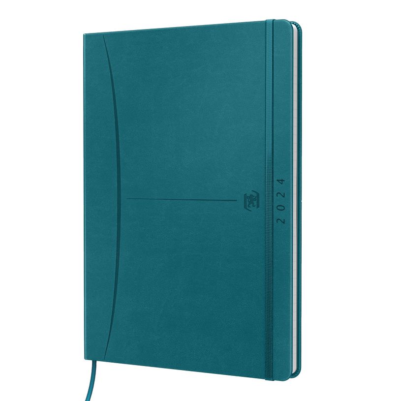 3147280267956-Agenda à élastique Signature - 1 semaine sur 2 pages - 9 x 17 cm - bleu - Oxford-P_405149679_2-1