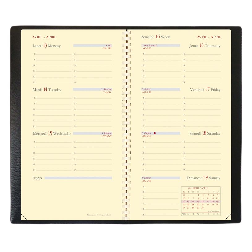 3371010191741-Agenda de poche Impala Planorizon - 1 semaine sur 2 pages - 8,8 x 17 cm - disponible dans dif-P_405151388_4-3