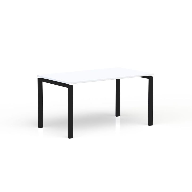 3617350005769-Bureau CONECT - L140 x P80 cm - plateau blanc - pieds noirs-P_405153630_1-0