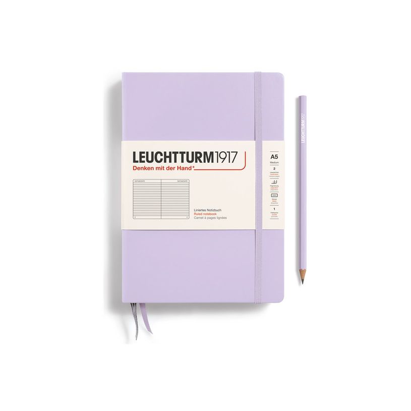 4004117609312-Leuchtturm1917 - Carnet de notes rigide A5 - ligné - lilas-P_405155336_1-0
