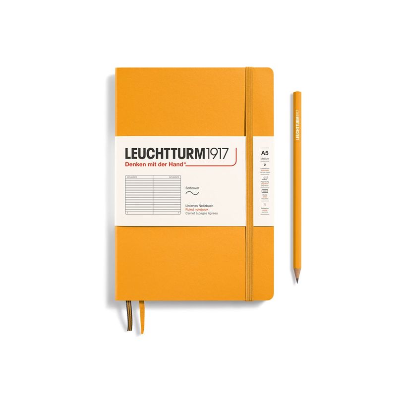 4004117588143-Leuchtturm1917 - Carnet de notes souple A5 - ligné - orange-P_405155372_1-0