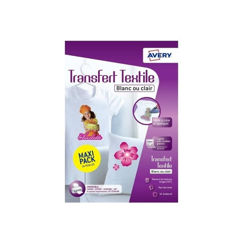 5014702133381-Avery - Papier de transfert - 24 feuilles - A4-P_405155848_1-0