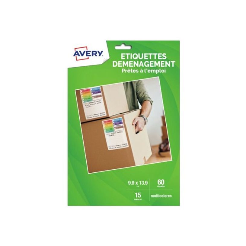 5014702144363-Avery - 60 Étiquettes multicolores pour déménagement - prêtes à l'emploi - 99 x 139 m-P_405155850_1-0