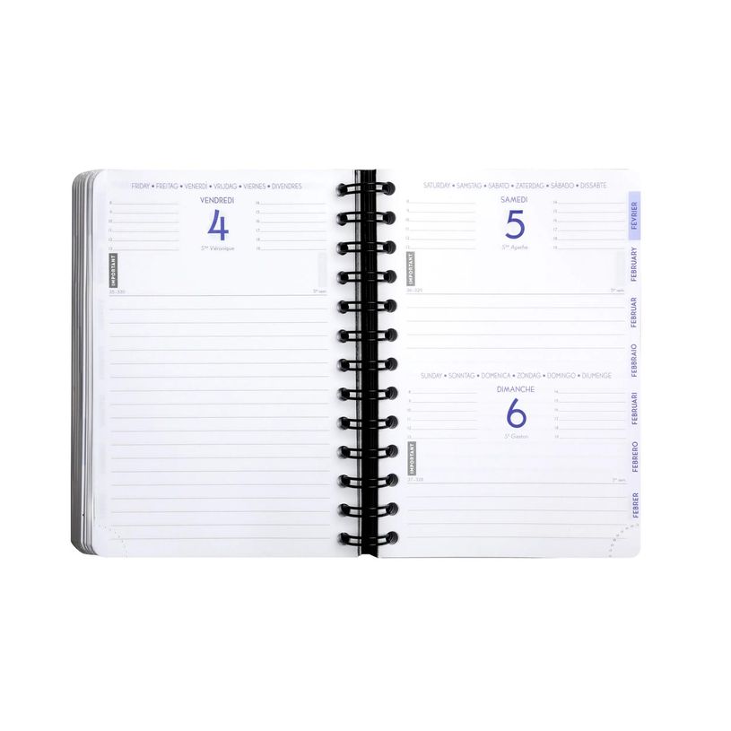 3660942061483-Agenda à spirale Black&Color - 1 jour par page - 12 x 17 cm - noir - Exacompta-P_405161253_3-2