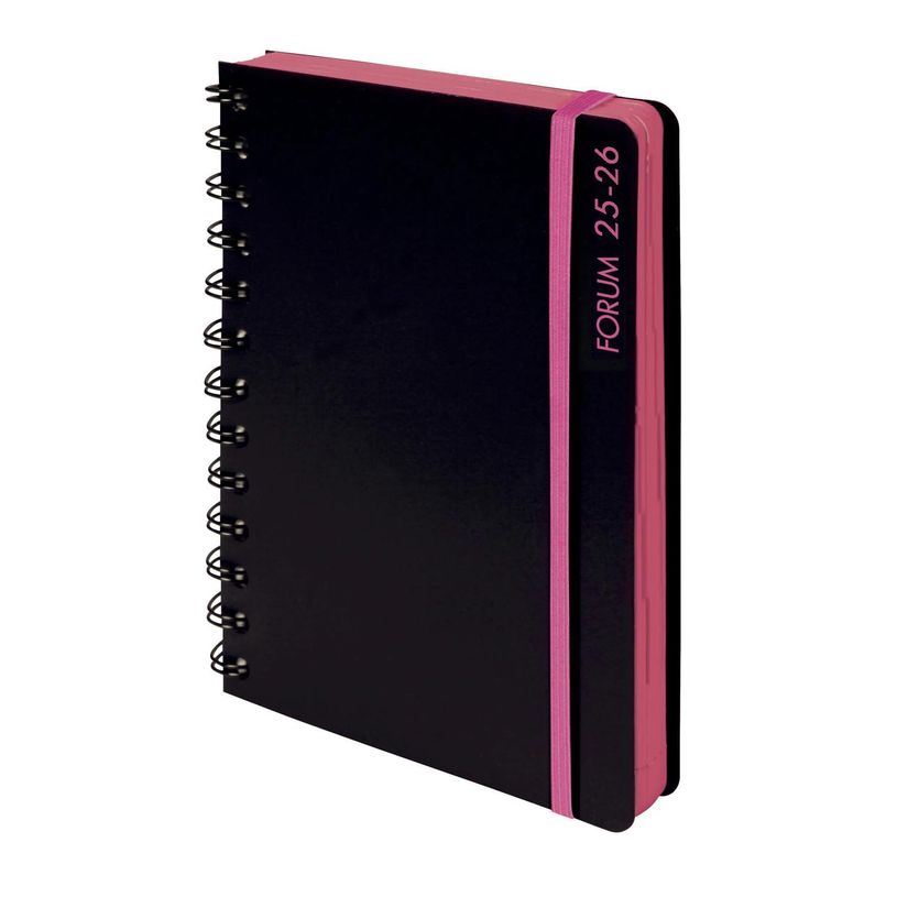 3660942027113-Agenda à spirale Black&Color - 1 jour par page - 12 x 17 cm - rose - Exacompta-P_405161254_8-0