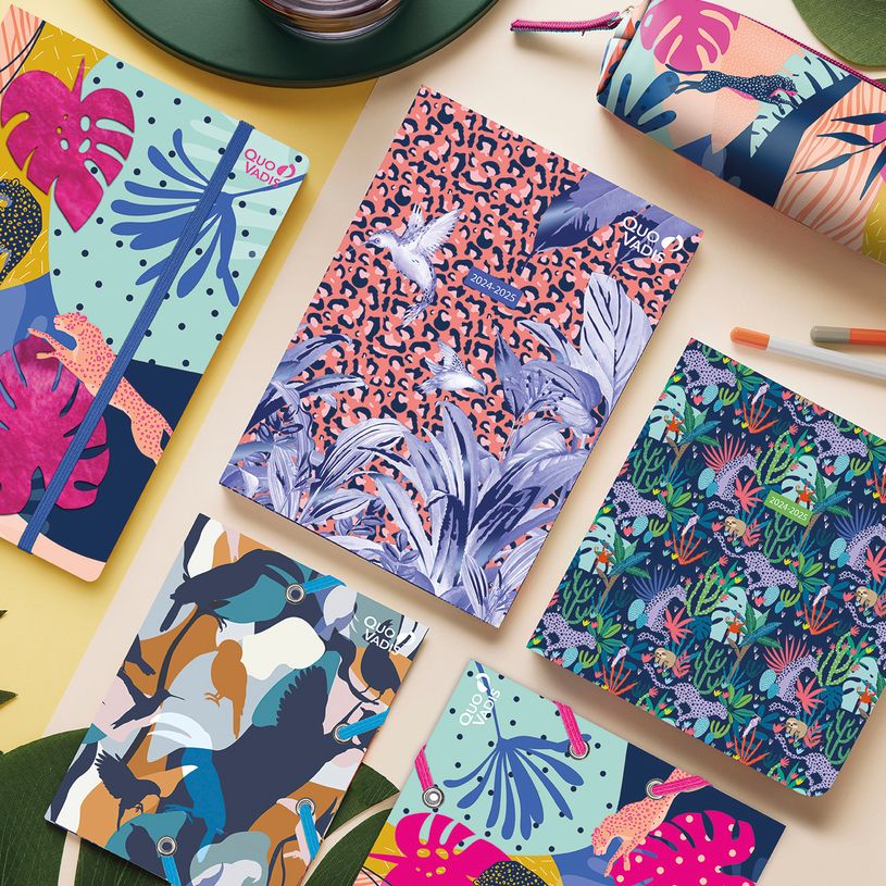 3371010517053-Quo Vadis - Carnet de notes - Jungle spirit - Multicolore - Pages Lignées - 15x21 cm - Papier Clairefontaine -P_405161611_4-3