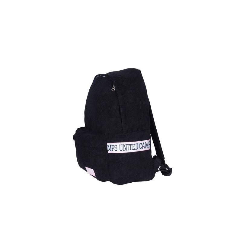 3661507320410-Sac à dos Camps Basic Corduroy - 1 compartiment - velours noir - Kid'Abord-P_405163733_2-1