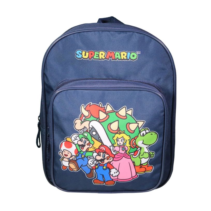 3666311023304-Sac à dos maternelle Super Mario - 1 compartiment - bleu - Bagtrotter-P_405163988_1-0