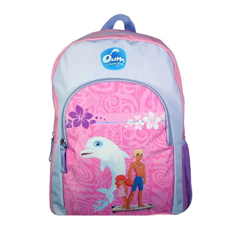3666311022499-Sac à dos Oum le dauphin - 1 compartiment - rose - Bagtrotter-P_405164000_1-0