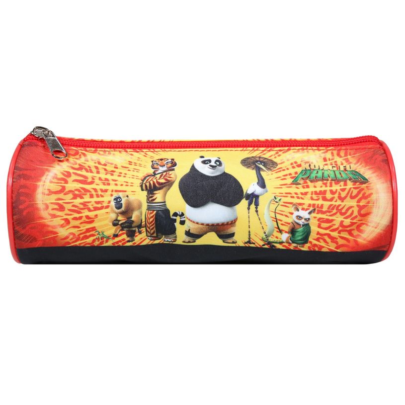 3666311022253-Trousse ronde Kung Fu Panda - 1 compartiment - rouge - Bagtrotter-P_405164130_1-0