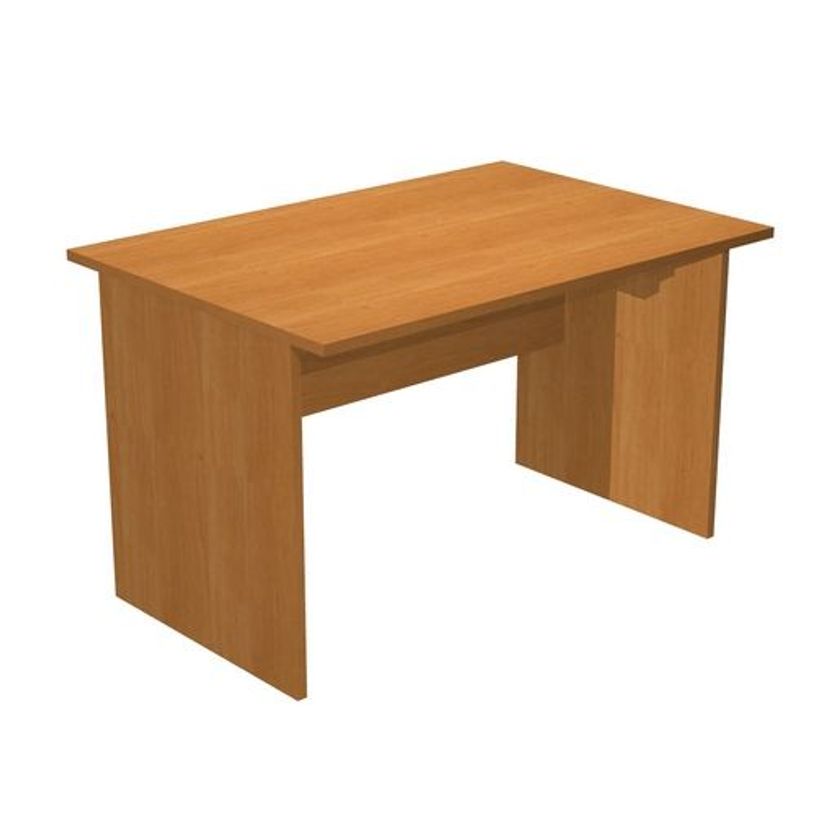7331920000096-Bureau droit Trend - L120 - Pieds panneaux - plateau imitation aulne-P_405165549_1-0