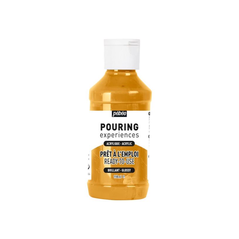 3167865246244-Pebeo Pouring Experiences - Peinture acrylique - or métal - 118 ml-P_405177326_1-0