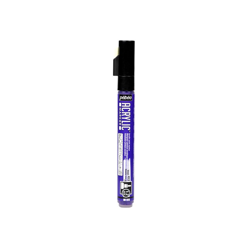 3167862057133-Pebeo Acrylic - Marqueur - pointe fine - violet-P_405177337_1-0