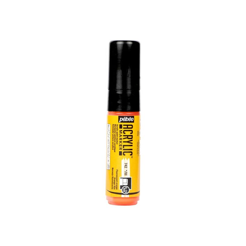 3167862017427-Pebeo Acrylic - Marqueur à peinture - pointe 3-en-1 (5-15mm) - orange fluo-P_405177352_1-0