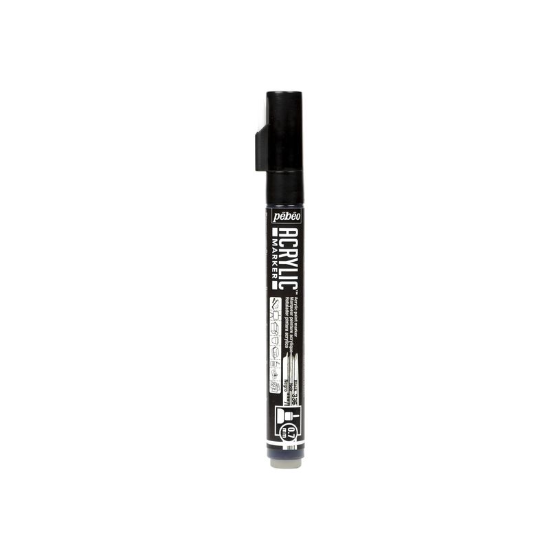 3167862056365-Pebeo Acrylic - Marqueur - noir - encre acrylique à base d'eau - 0.7 mm - extra fin-P_405183321_1-0