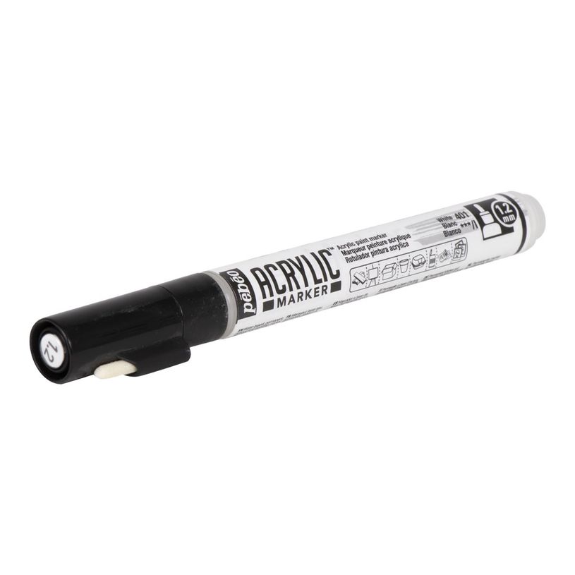 3167862057010-Pebeo Acrylic - Marqueur - blanc - encre acrylique à base d'eau - 1.2 mm - fin-P_405183323_2-1