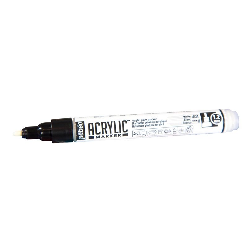 3167862057010-Pebeo Acrylic - Marqueur - blanc - encre acrylique à base d'eau - 1.2 mm - fin-P_405183323_3-2