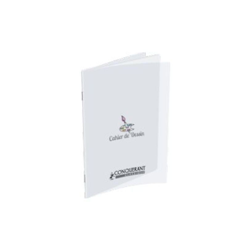 3020120118970-Conquérant Classique - Cahier de dessin polypro 24 x 32 cm - 96 pages blanches - transpar-P_405184478_1-0