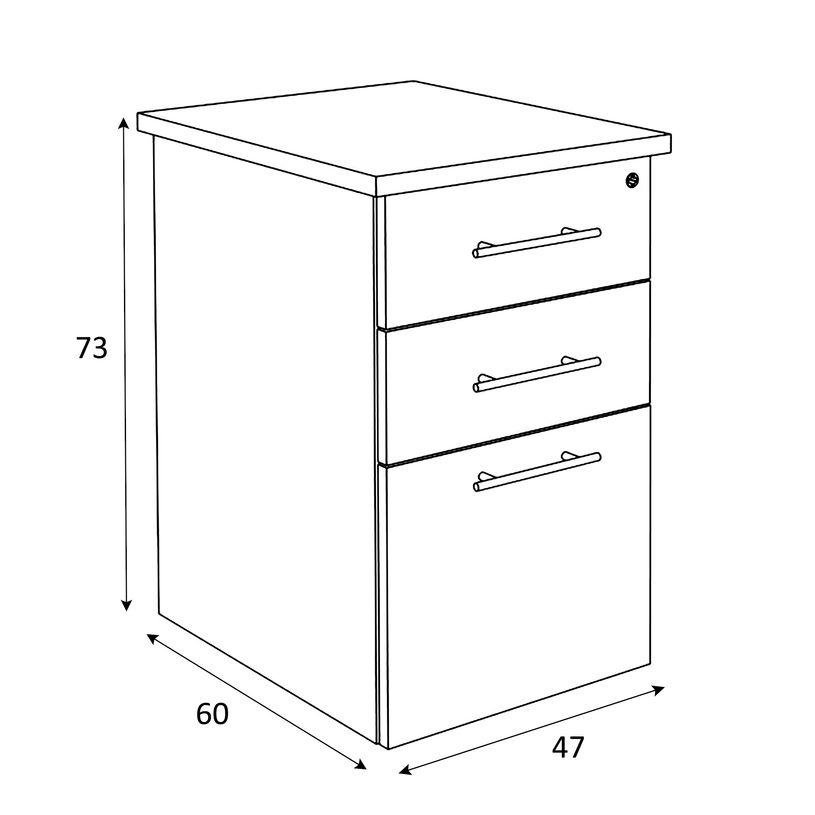 3253310199286-Caisson HT bureau - steely/stelly manager - Profondeur 60 cm - hetre - top jaune curry -P_405185154_2-1
