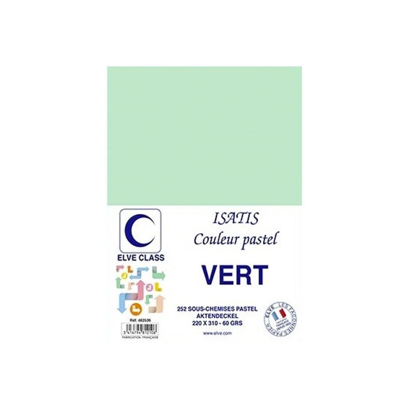 3416794812106-Elve Class Isatis - 252 sous-chemises - 60 gr - 220 x 310 mm - vert pastel-P_405185635_1-0