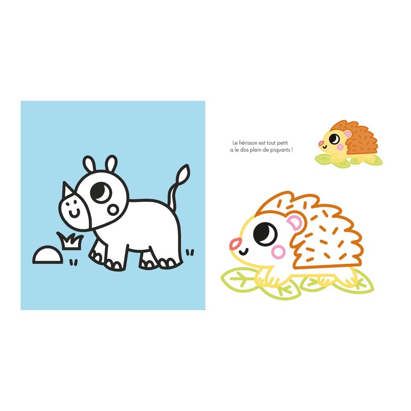 9782017203742-Coloriages à bords pailletés - Gabin le lapin - par Vautier Vanessa - livre à colorier-P_405188635_2-1