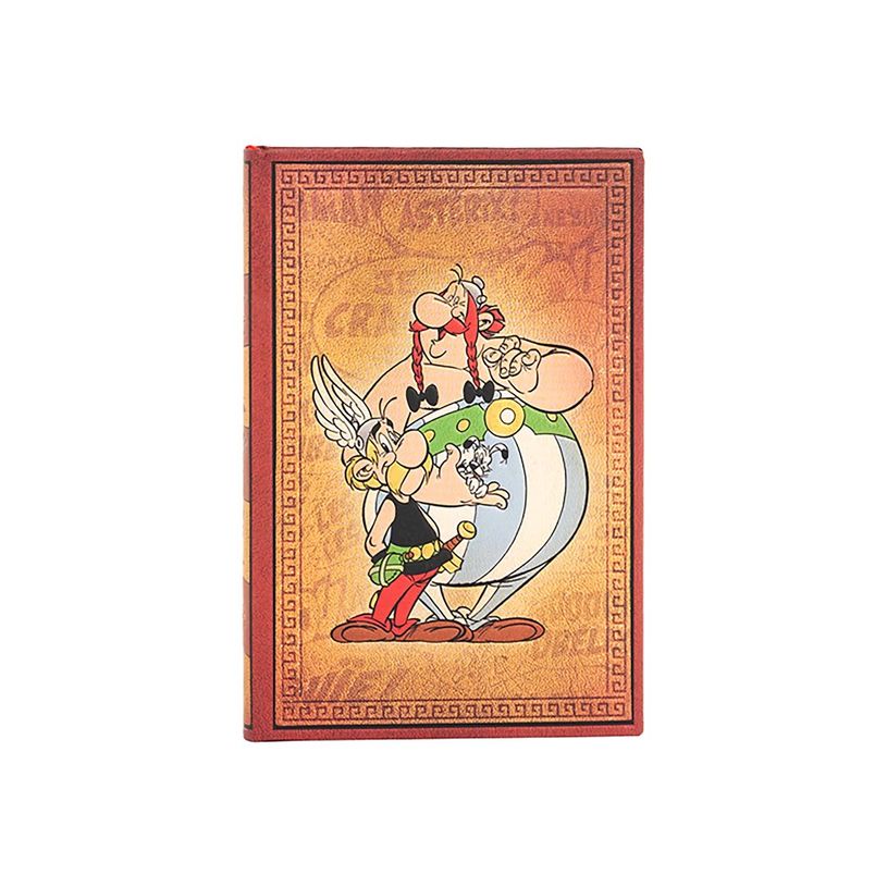 9781439797044-Paperblanks The Adventures of Asterix - Journal - relié - midi - 120 x 180 mm - 72 feuilles / 144 pages - papier crème - ligné - Asterix & Obelix - couverture orang-P_405189196_1-0