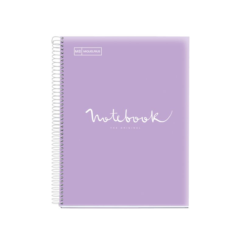 8422593499504-Notebook Miquelrius à couverture souple format A5 avec lignes horizontales, 120 feuilles de 5 couleurs, collecti-P_405189256_1-0