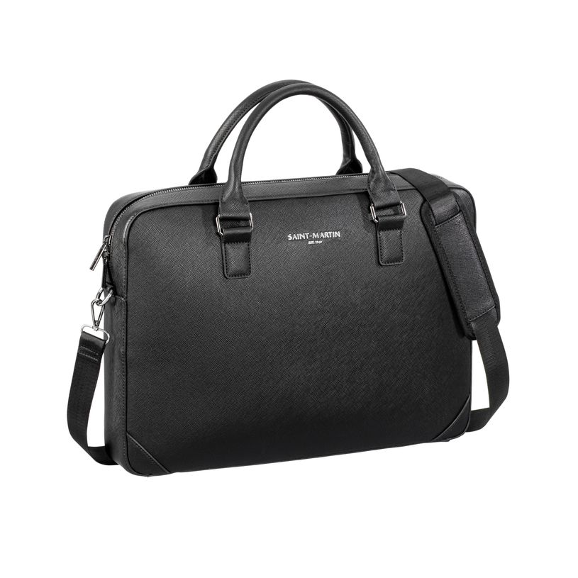 3135257824226-Saint-Martin - Sacoche ordinateur noir Noah - 1 compartiment - 15,6" - Viquel-P_405223240_1-0