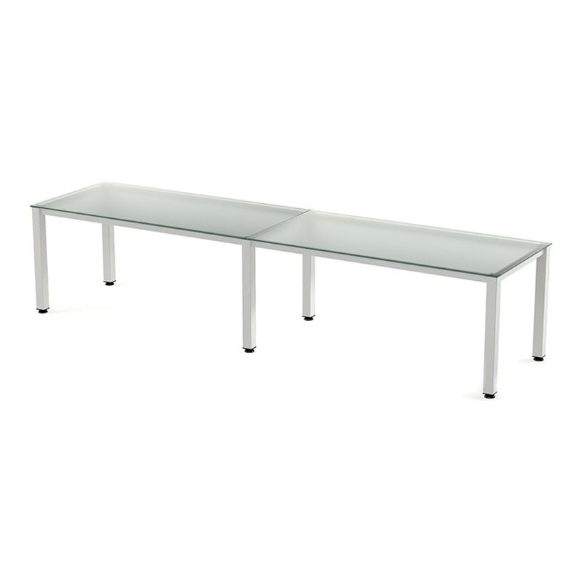 8427951930286-Rocada Executive - Table - rectangulaire - transparent - blanc, RAL 9003 base-P_405224746_1-0