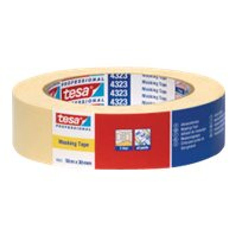 4042448280923-Tesa 4323 - Ruban protecteur - 19 mm x 50 m - papier légèrement crêpé - beige clair-P_405225428_3-0