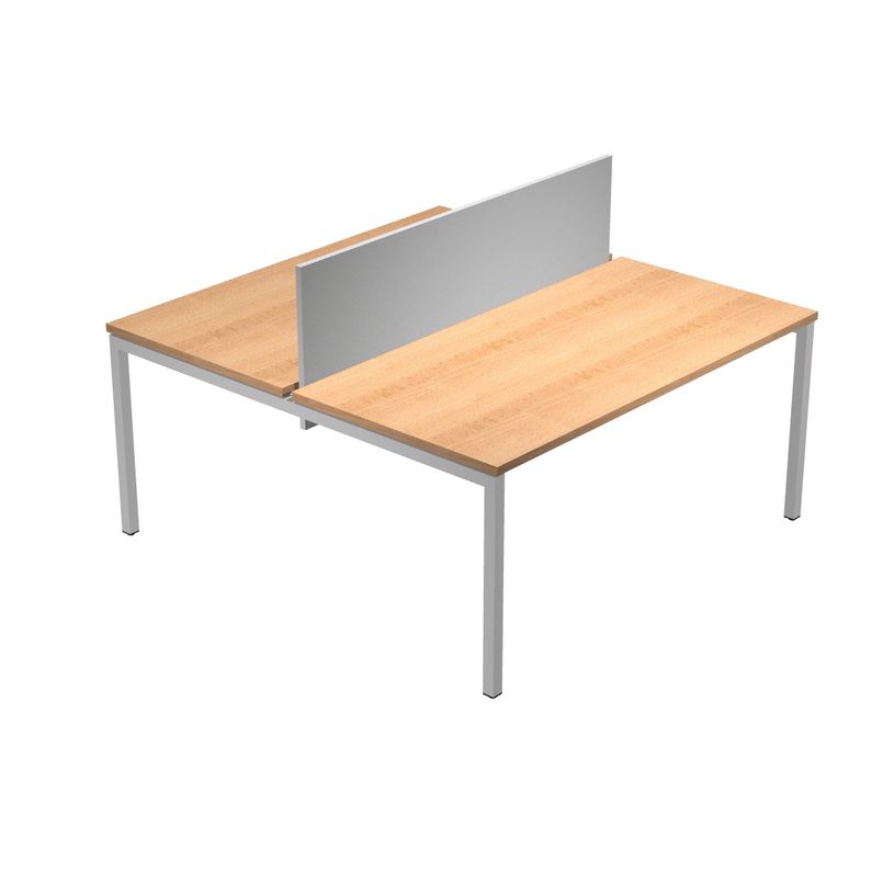 0404052255065-Bureau bench Trend - L180 - avec panneau de séparation - plateau imitation hêtre-P_405225506_1-0