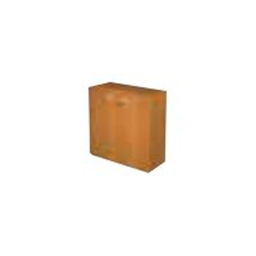 0404052257601-Bibliothèque basse Trend - L80xP35xH72 cm - 2 portes en mélaminé avec serrure - gris-P_405225760_1-0