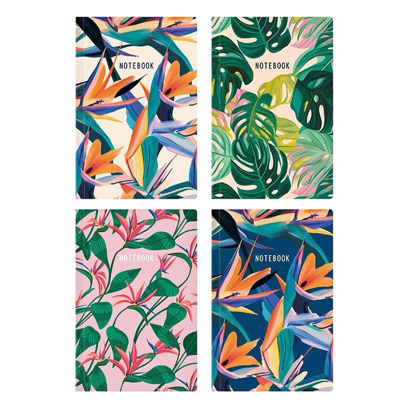 3135252844779-Carnet de notes Floral - 128 pages - A5 - Viquel-P_405226420_6-5
