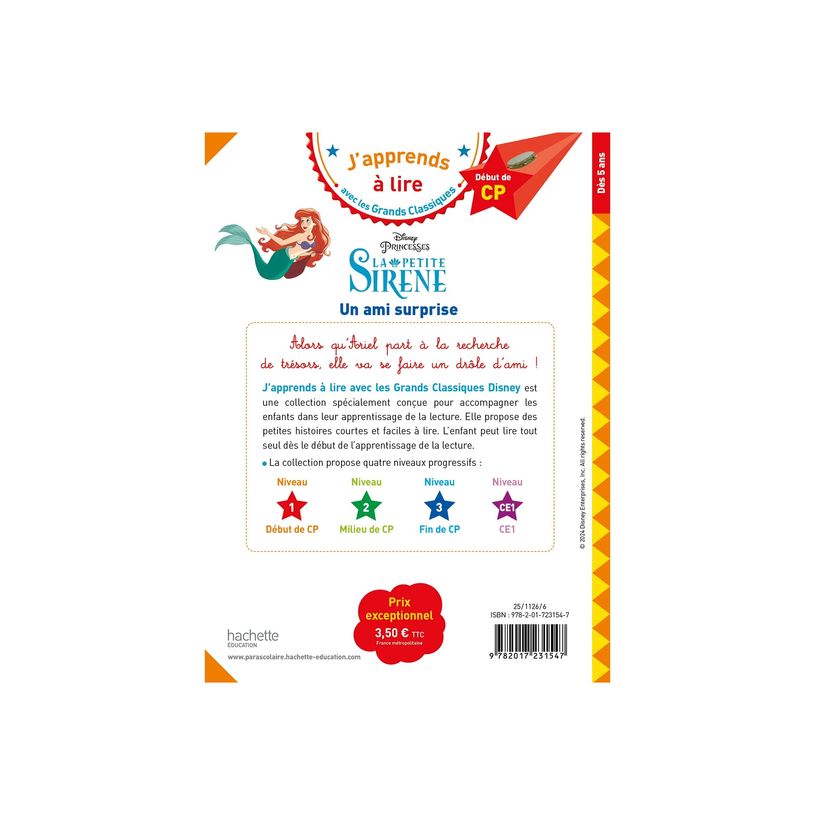 9782017231547-Disney Princesses - La petite sirène - Un ami surprise - J'apprends à lire avec les Grands Classiques-P_405227756_2-1