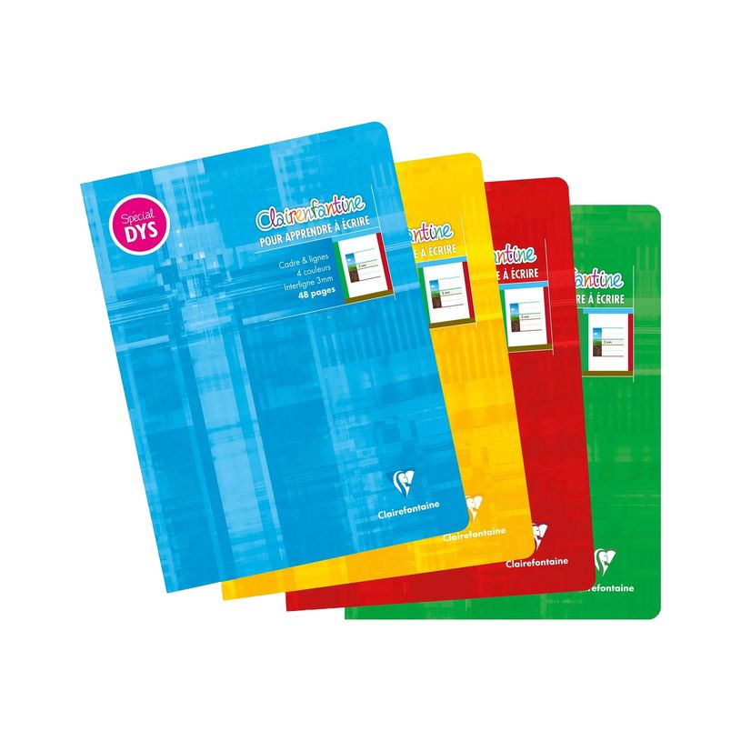 3329680375381-Clairefontaine DYS - Cahier de notes - 17 x 22 cm - 24 feuilles / 48 pages - papier blanc - ligné - dis-P_405227771_2-0