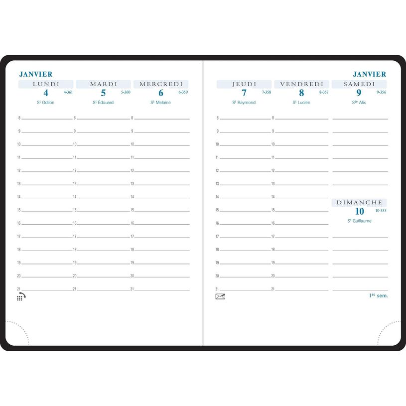 3660942087537-Agenda de poche Elise - 1 semaine sur 2 pages - 9 x 13 cm - terracotta - Exacompta-P_405228039_2-1