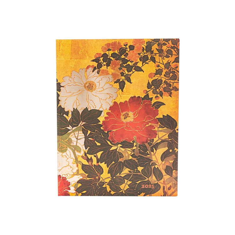 9781408759677-Paperblanks Flexis Rinpa Florals - Agenda - 2025 - semainier - reliure piquée - ultra - 175 x 225 mm - 176 pages - papier cr