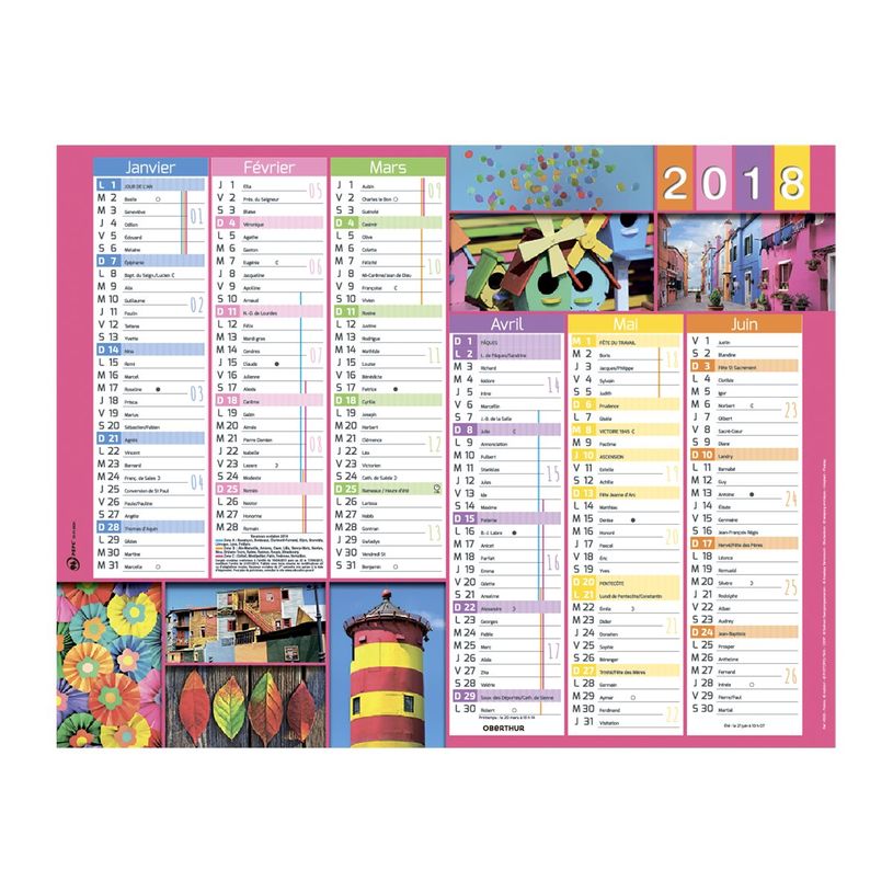 3664447193601-Oberthur - Calendrier Color story - 6 mois par page - 430 x 335 mm - daté-P_405232729_1-0