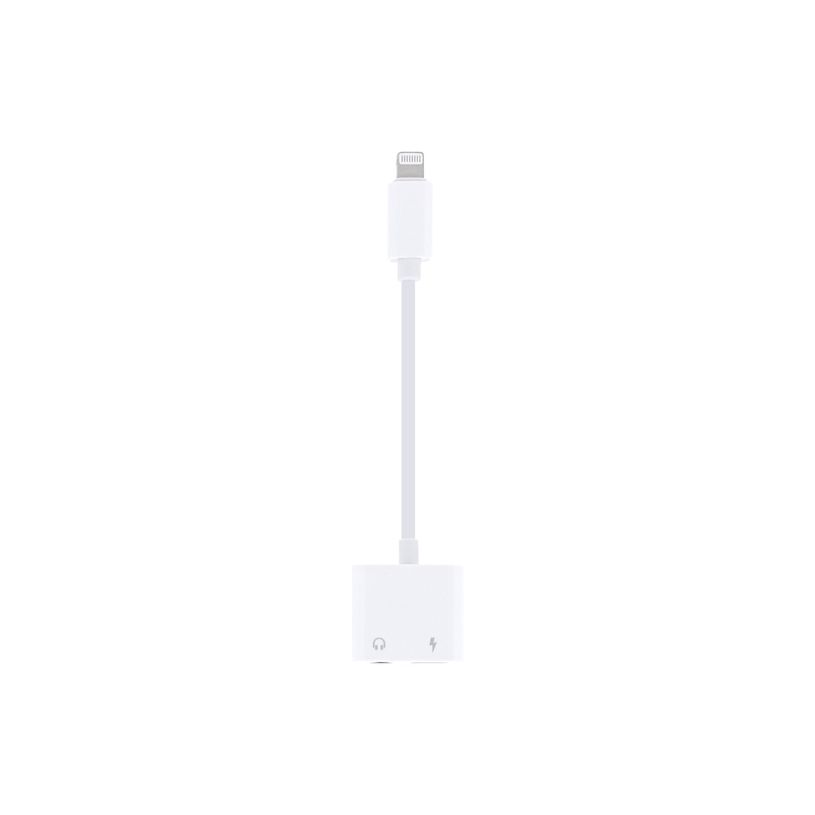3303170114315-T'nB - Lightning vers prise casque/adaptateur de charge - Lightning mâle pour prise audio de 3,5 mm, Lig-P_405233180_7-3