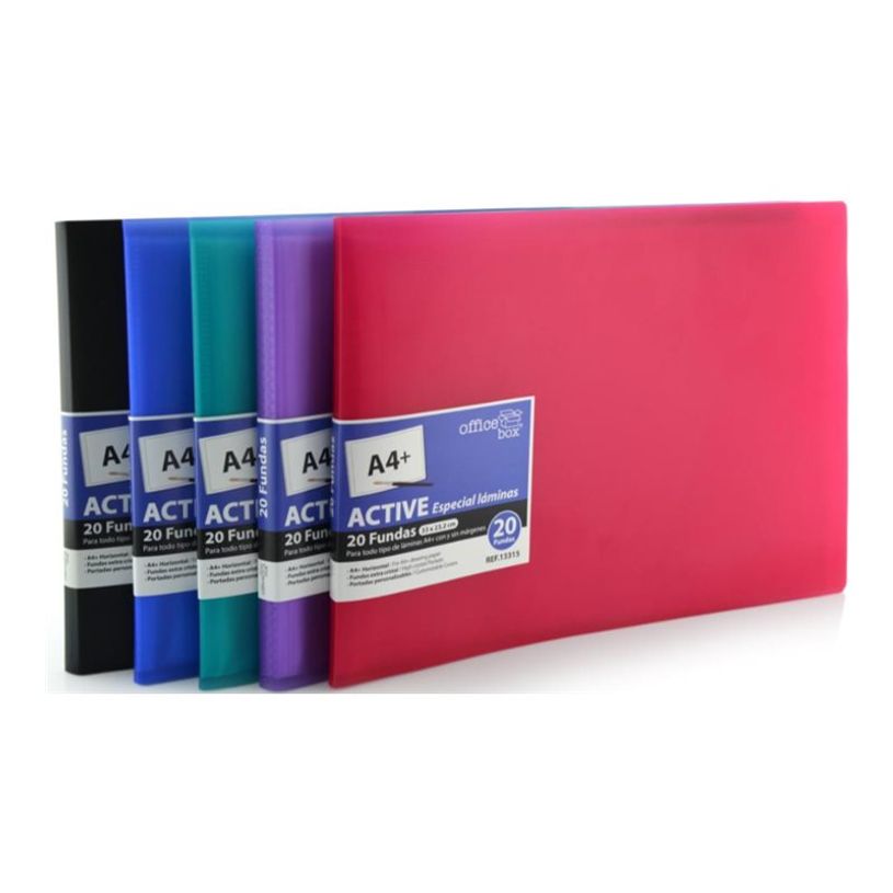 8435258913352-Office Box Supra - Porte vues - 20 compartiments - 40 vues - pour A4 plus (232 x 330 mm) --P_405233228_1-0