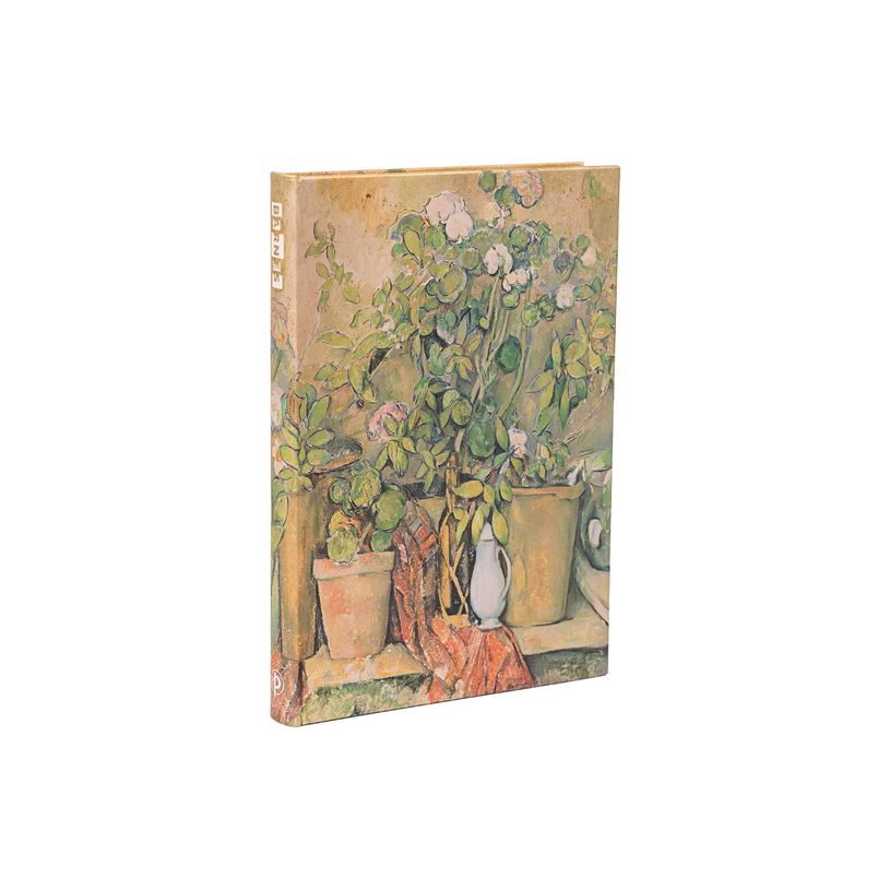 9781439797884-Paperblanks The Barnes Collection Cezanne's Terracotta Pots and Flowers - Journal - reliure piquée - midi - 120 x 180 mm - 144 pages - papier crè-P_405236501_1-0
