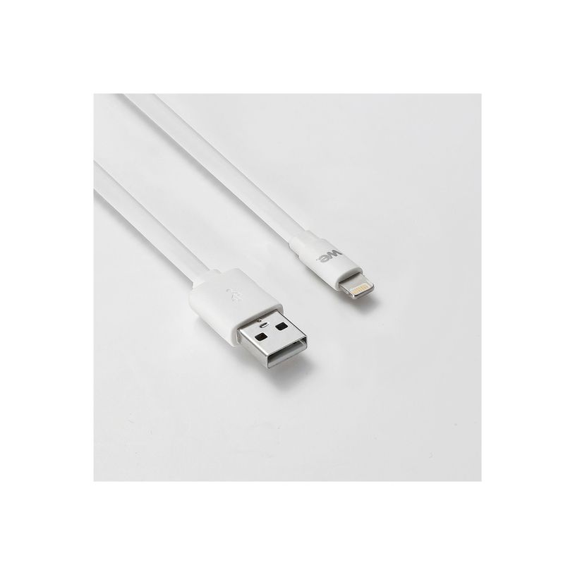 3304490412396-WE - Câble Lightning - USB mâle pour Lightning mâle - 1 m - blanc-P_405240460_4-0