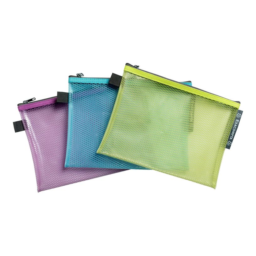 3130630381440-Exacompta Pop'N Co - Pochette à fermeture éclair - pour A5 (148 x 210 mm) - citron vert,-P_405242615_2-0