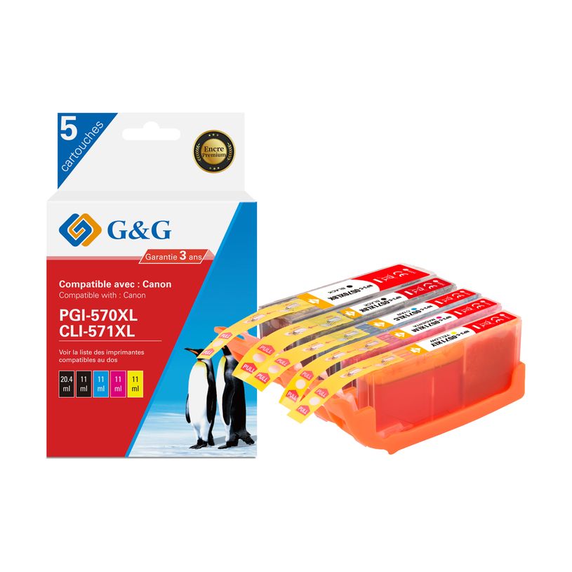 6941881289280-Cartouche compatible Canon CLI-571XL/PGI-570XL - Pack de 4 - noir, cyan, magenta, jaune - -P_405242977_1-0
