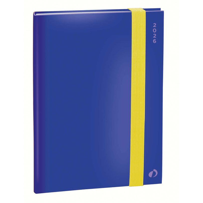 3371010532643-Agenda Année Civile - MINISTRE COLOR Multilingue - Couverture Rio avec élastique - Bleu  - 16x24 cm  Semainier - 13 mois de décembre à déc--0