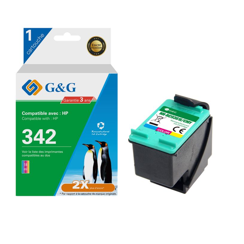 6937173408057-Cartouche compatible HP 342 - cyan, magenta,jaune - G&G-P_405243072_1-0