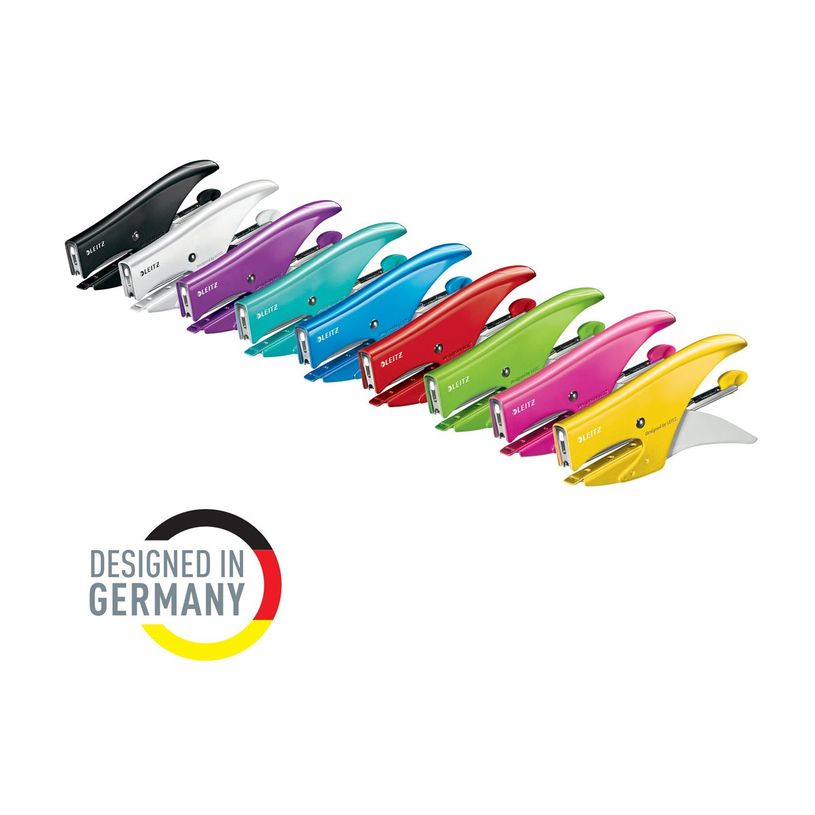 4002432135585-Leitz WOW - Pince agrafeuse - 15 feuilles / 1.5 mm - No.10 - métal - rouge-P_405244309_1-3