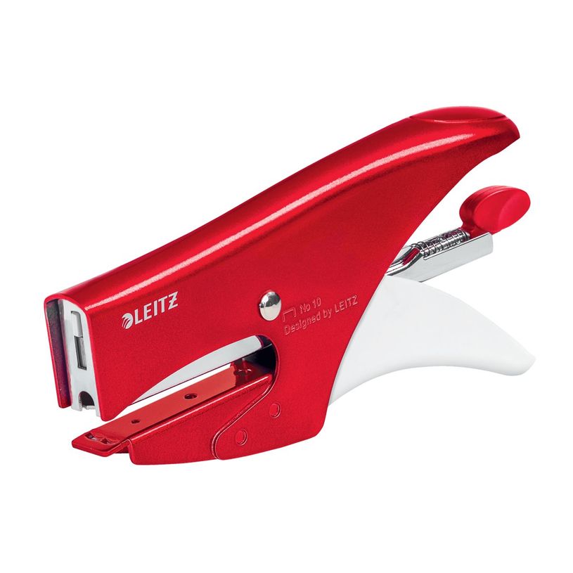 4002432135585-Leitz WOW - Pince agrafeuse - 15 feuilles / 1.5 mm - No.10 - métal - rouge-P_405244309_4-0