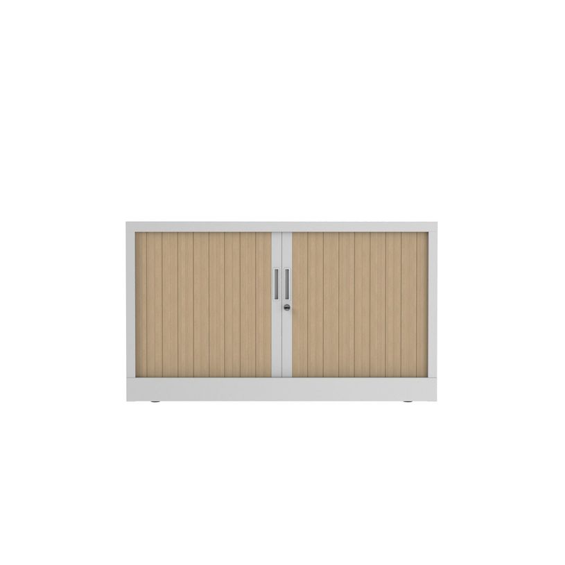3700339996117-Réhausse pour armoire à rideaux metalliques -  L120 x H43 x P43cm - corps blanc/rideau c-P_405247694_2-1